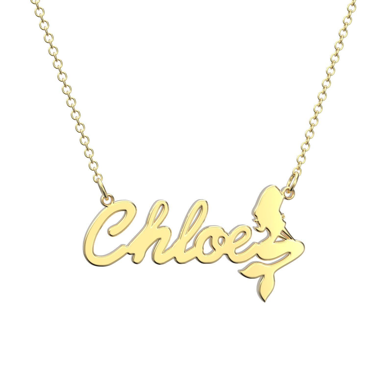 Collier Prenom Nom Personnalisé Collier Sirène Collier Cadeau Pour Mère