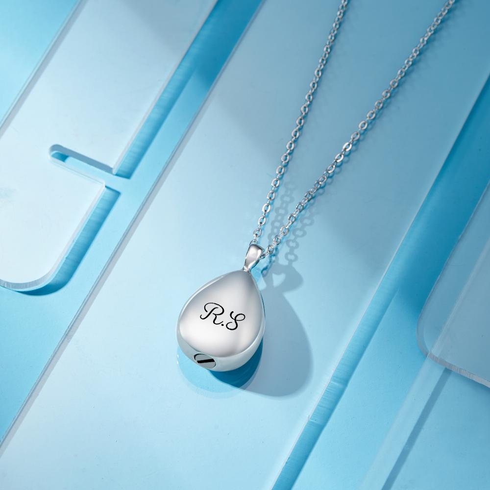 Collier Gravé Personnalisé Pendentif Urne Commémorer Les Cadeaux - soufeelfr