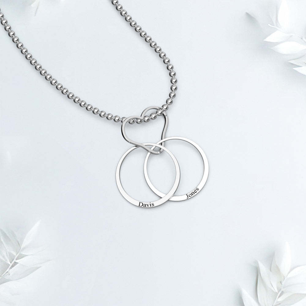 Custom Engraved Necklace Mother's Day Necklace Gift Personalized Necklace for Mom - soufeelfr