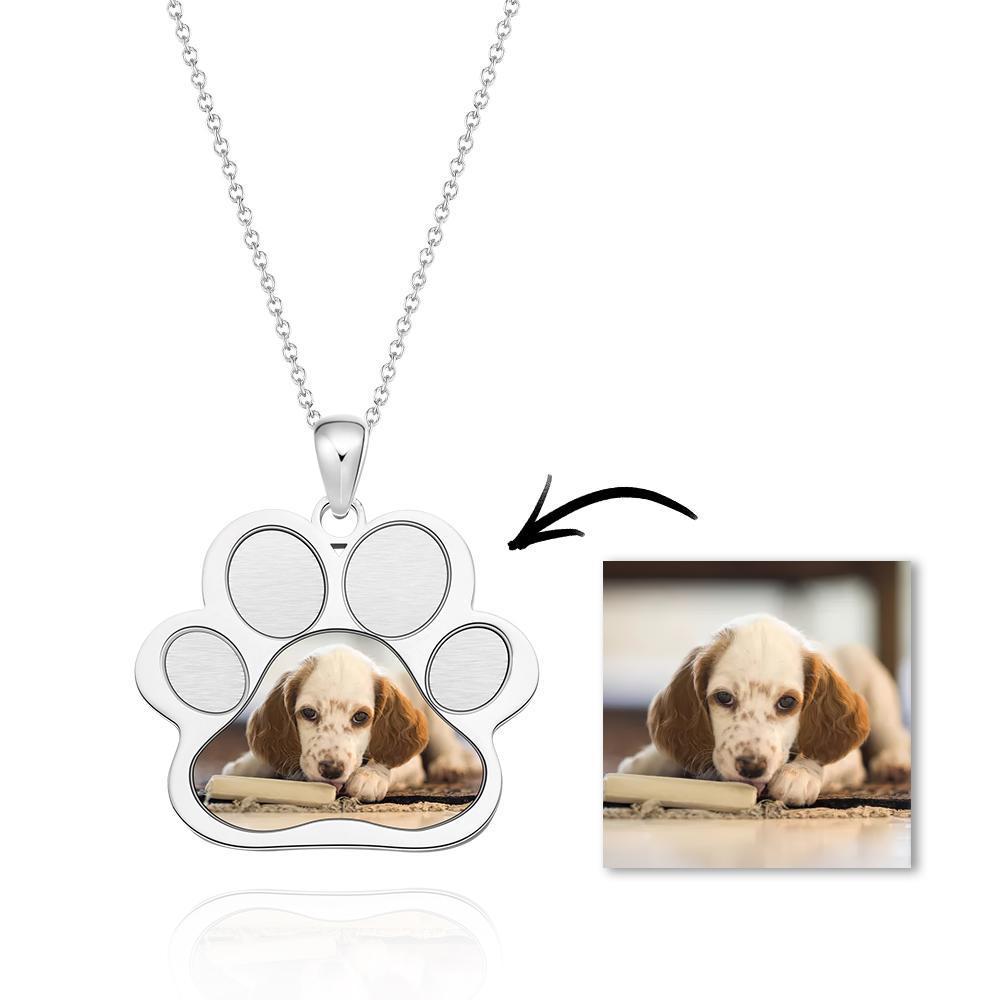 Colliers Photo Personnalisés Pendentifs Empreintes De Patte Pendentifs Mignons De Chien - soufeelfr