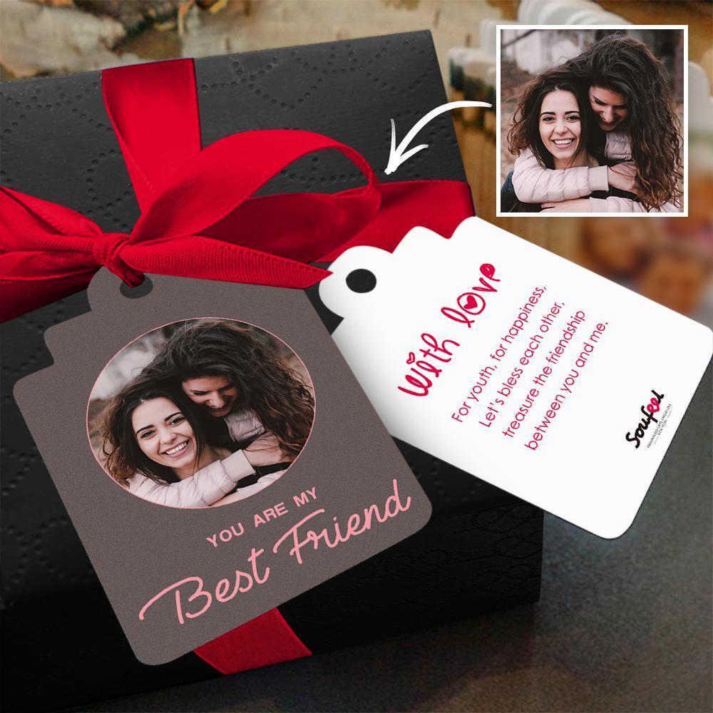 Carte-cadeau Personnalisée Carte Photo Carte De Voeux Carte De Félicitations Avec Vos Beaux Mots Pour Les Meilleurs Amis