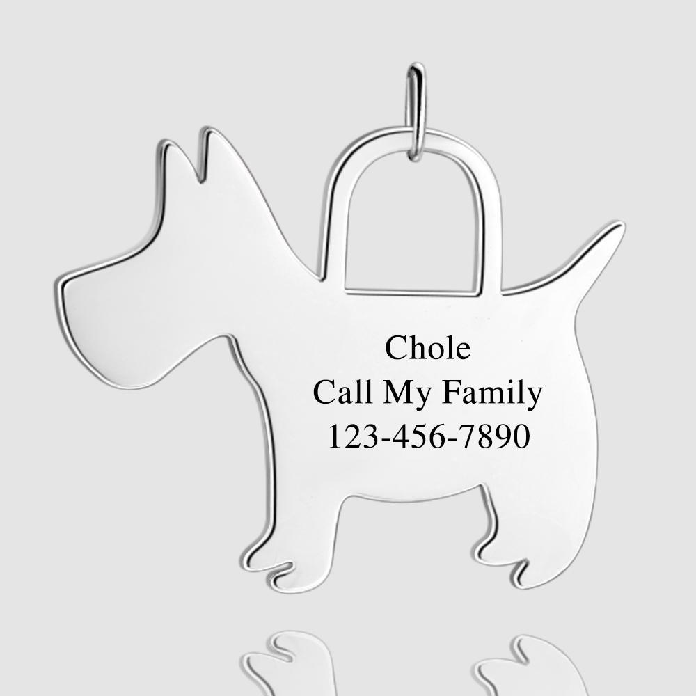 Médaille De Chien Gravée