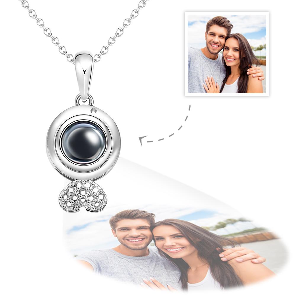 Collier De Projection De Photo Personnalisé Cadeaux De Couple Créatifs À La Mode - soufeelfr