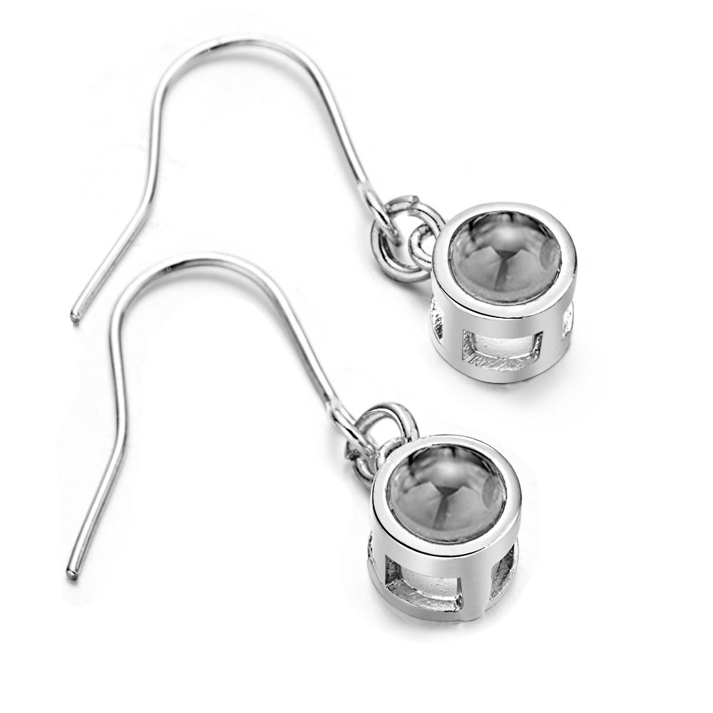 Boucles D'oreilles Personnalisées Boucles D'oreilles De Projection De Photo Personnalisées Boucles D'oreilles Minimalistes Cadeau Commémoratif De La Fête Des Mères - soufeelfr