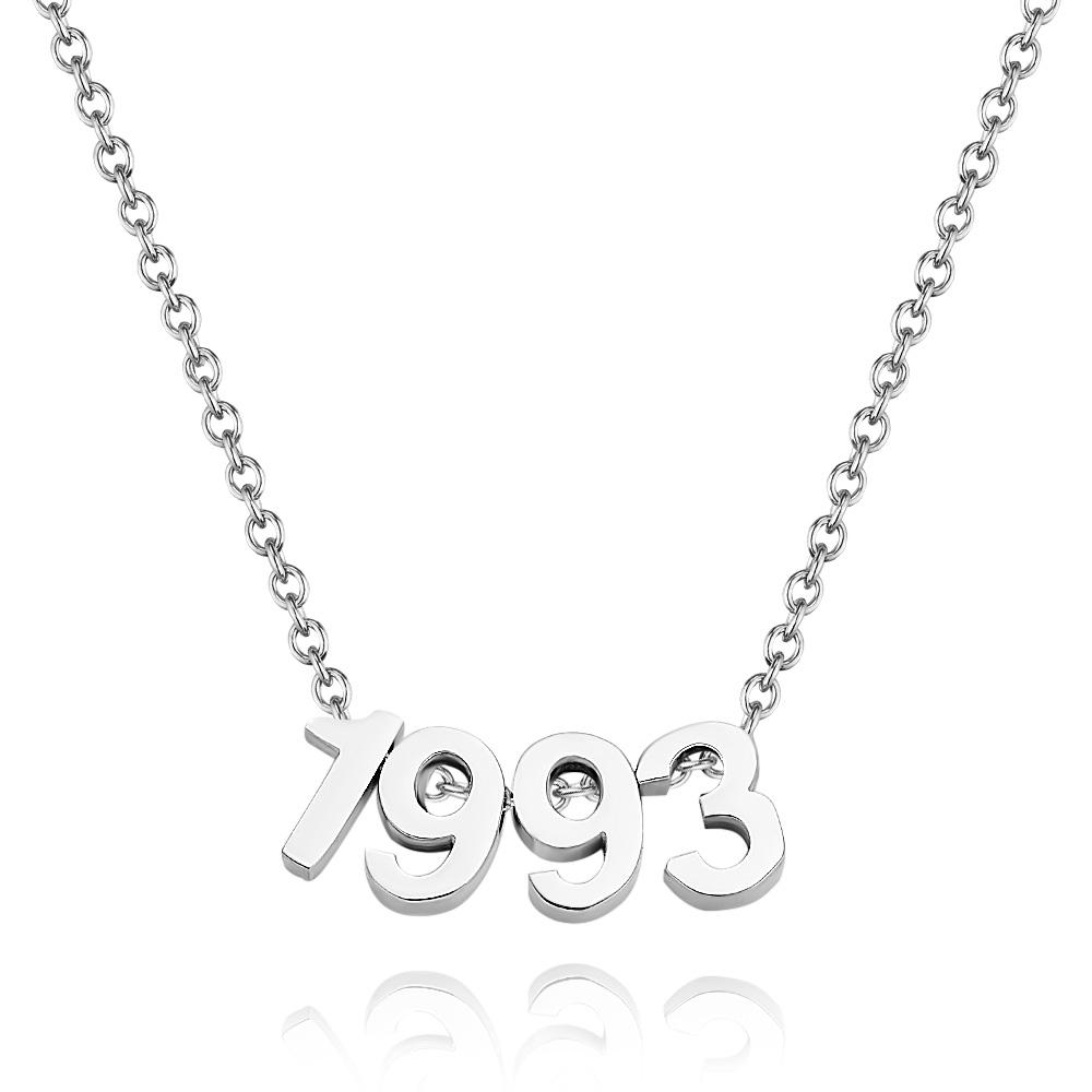 Collier Numéroté Date Spéciale Ou Numéro D'équipe Cadeau Pour La Fête Des Mères De L'équipe Sportive Et Toutes Les Occasions - soufeelfr