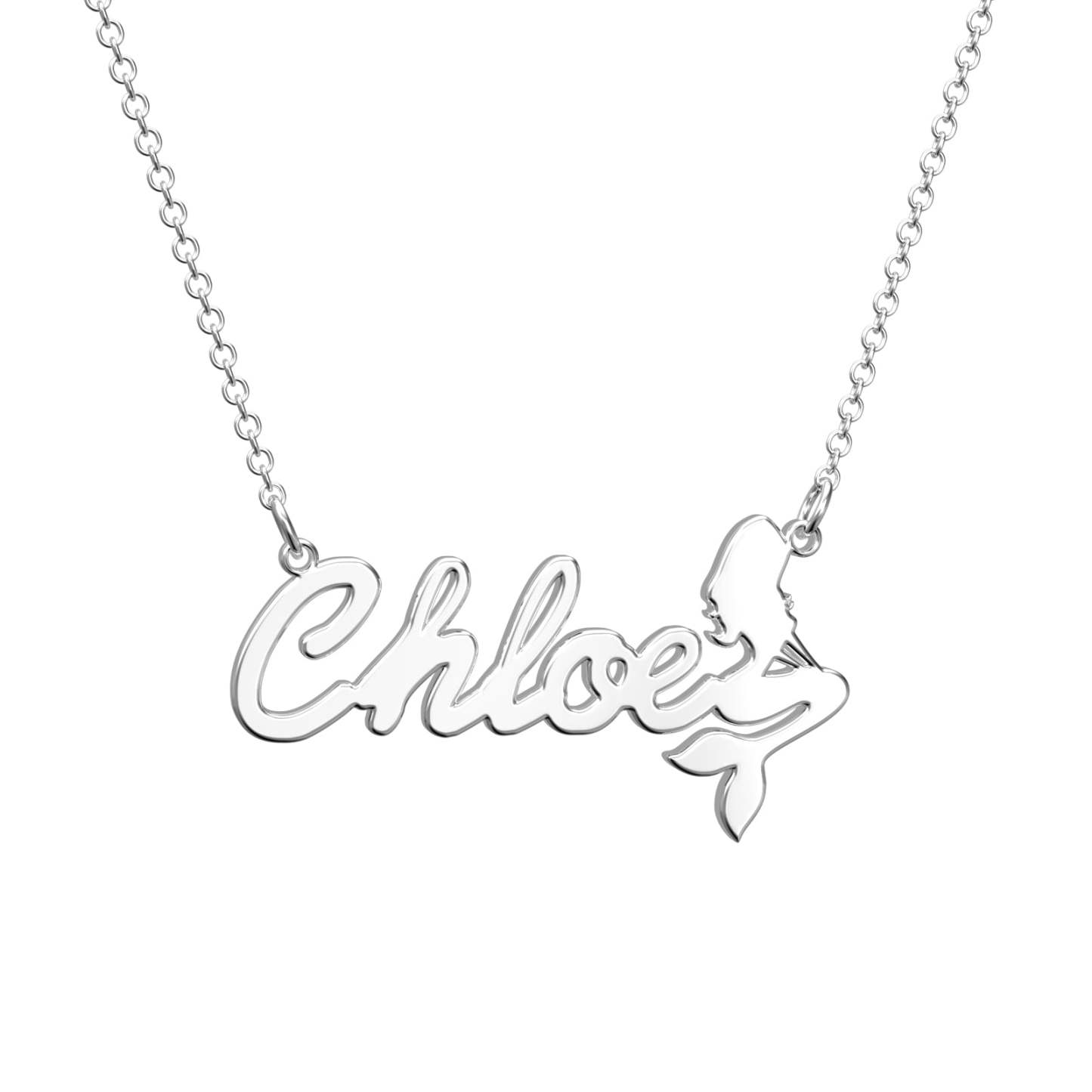 Collier Prenom Nom Personnalisé Collier Sirène Collier Cadeau Pour Mère