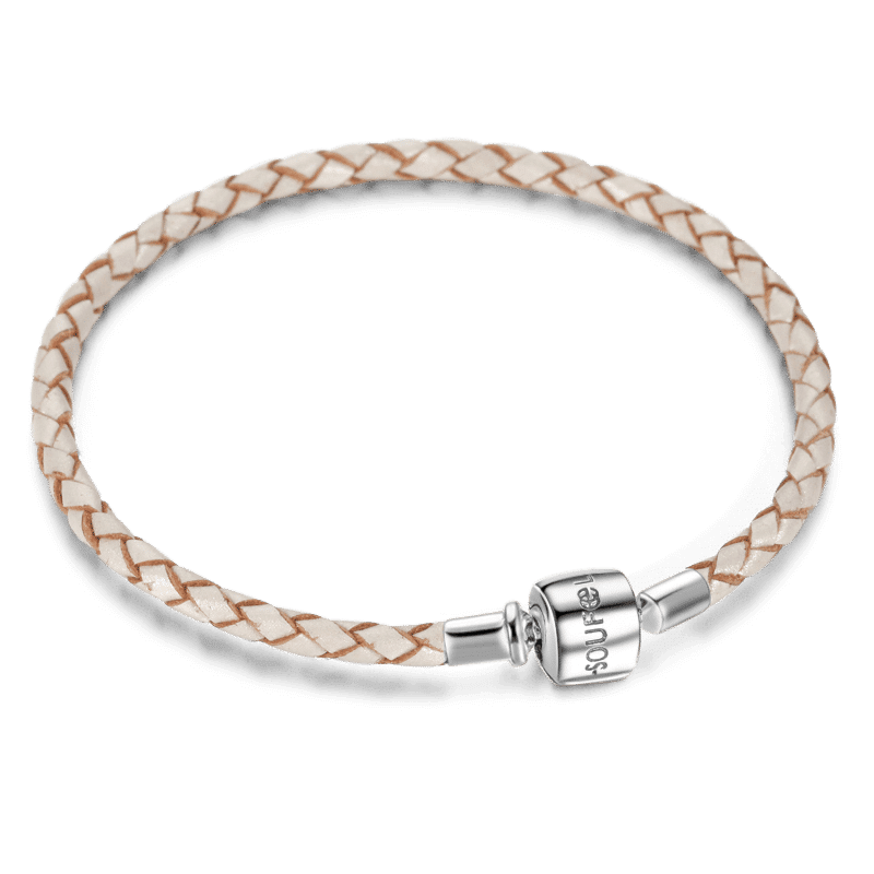 Bracelet Personnalisé Tressé En Cuir - Kaki