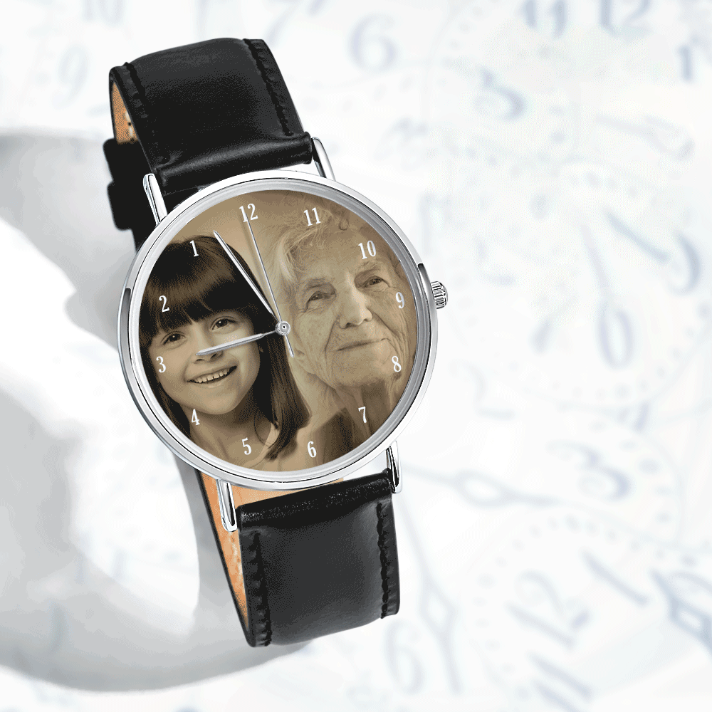 Montre Photo Personnalisée Rétrospective - Les Souvenirs Du Passé