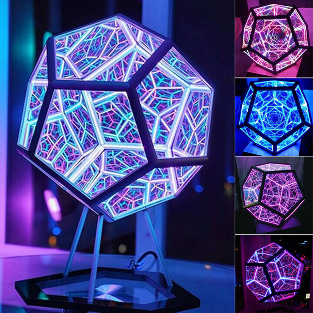 Infinity Dodecahedron Light Creative Color Art Night Light Home Decor Cadeaux - soufeelfr