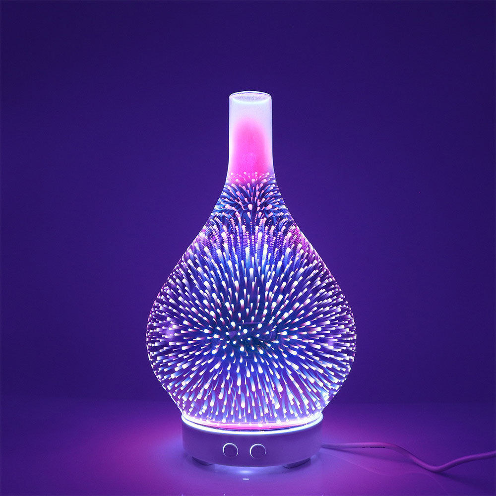 Lampe D'aromathérapie Exquise Couleur Changeante Feux D'artifice Humidificateur Cadeaux Pour La Maison - soufeelfr