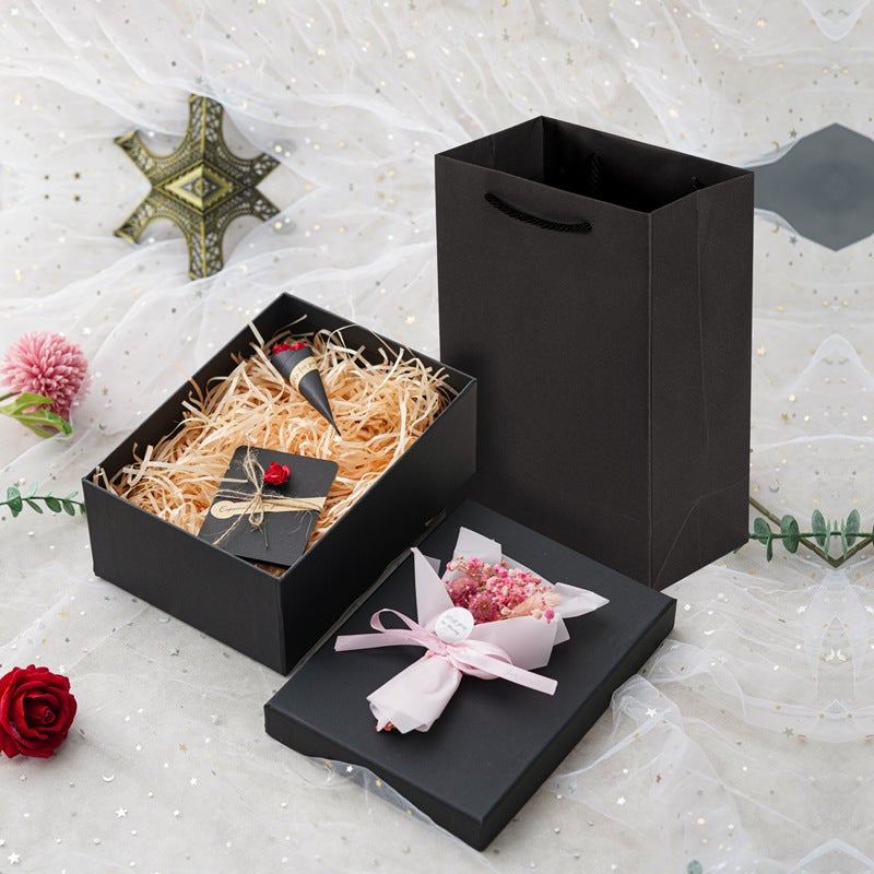 Coffret Cadeau Simple Avec Fleur Fashion Coffret Cadeau Simple Cadeau Pour L'amour - Soufeelfr