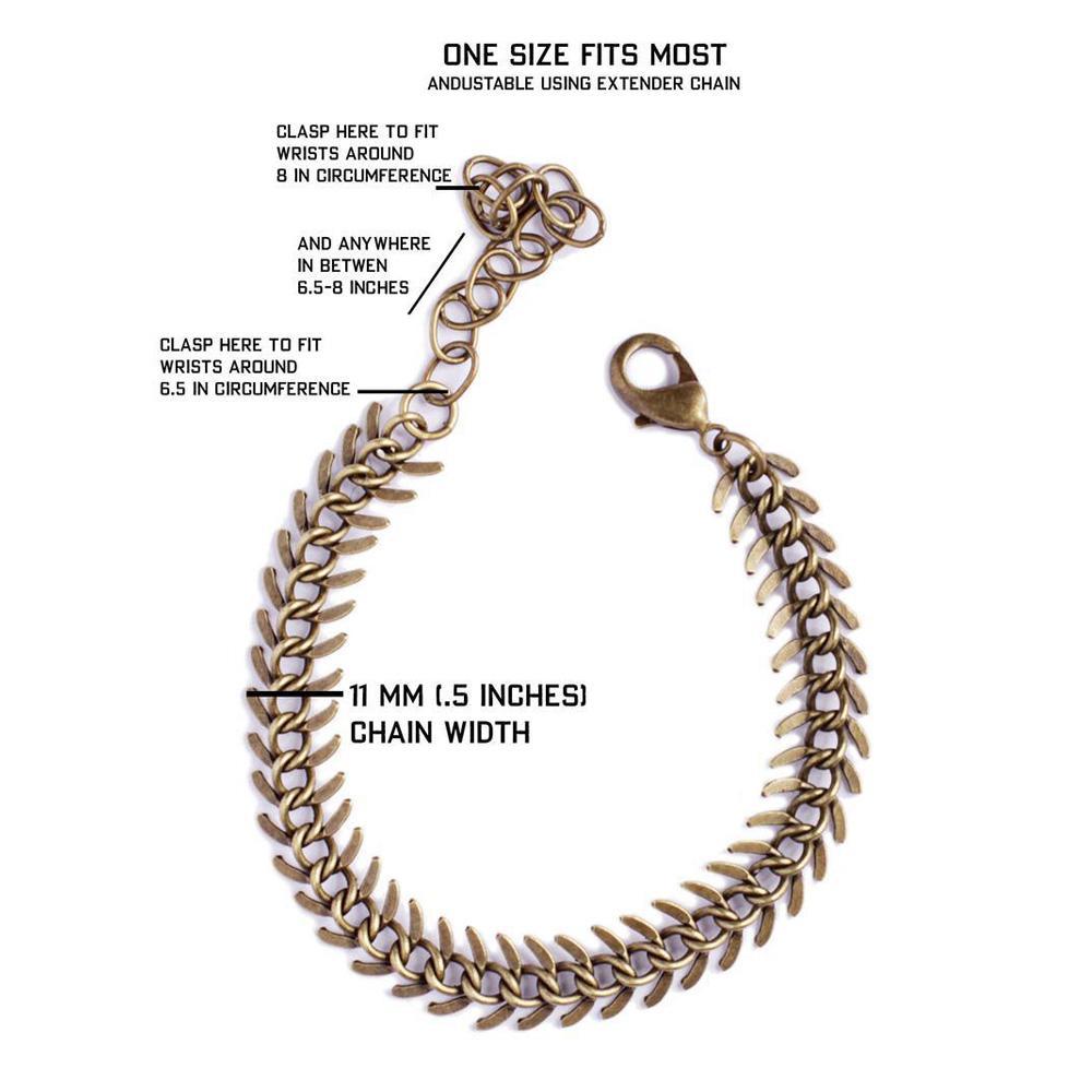 Bracelet Créatif Vintage Fishbone Épines Cadeaux - soufeelfr