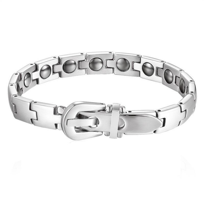 Bracelet Personnalisé Bracelet De Thérapie Magnétique Bracelet En Acier Au Titane Cadeau Pour Homme