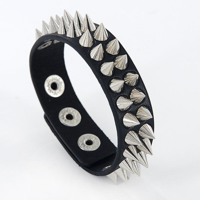 Bracelet Personnalisé Bracelet Rivets Punk Bracelet Rivets En Cuir Cadeau Pour Homme