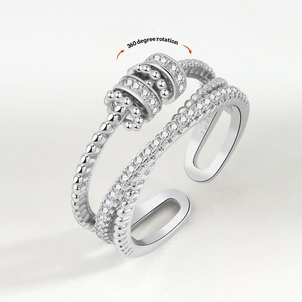 Anneau D'anxiété Anneau De Décompression Anneau De Soulagement Anti-anxiété Anneau Réglable Bijoux Cadeau