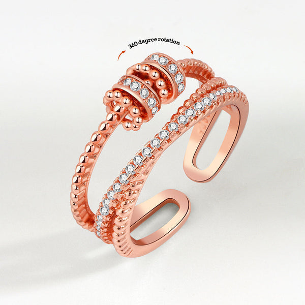 Anneau D'anxiété Anneau De Décompression Anneau De Soulagement Anti-anxiété Anneau Réglable Bijoux Cadeau