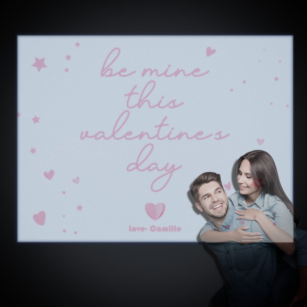 Nom Personnalisé Projecteur Lampe Romantique Rose Étoile Amour Coeur Maison Fête Décor Atmosphère Lumière Saint Valentin Cadeau