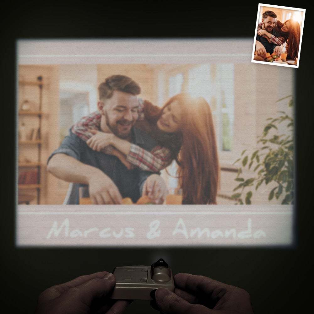 Nom Personnalisé Lampe De Projecteur De Photo Creative Home Party Decor Atmosphere Light