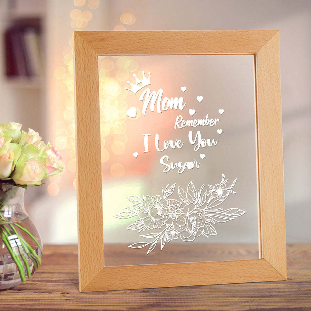Cadeau Personnalisé De Lampe Acrylique De Votre Nom Pour Maman - soufeelfr