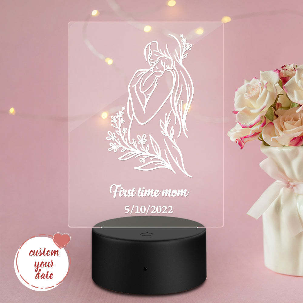 Lampe Acrylique Nom Personnalisé Cadeau Fête Des Mères - soufeelfr