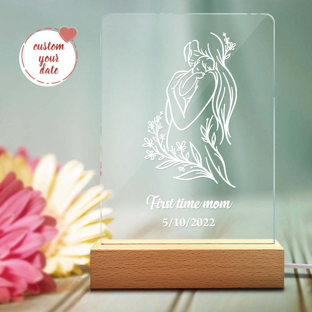 Lampe Acrylique Nom Personnalisé Cadeau Fête Des Mères - soufeelfr