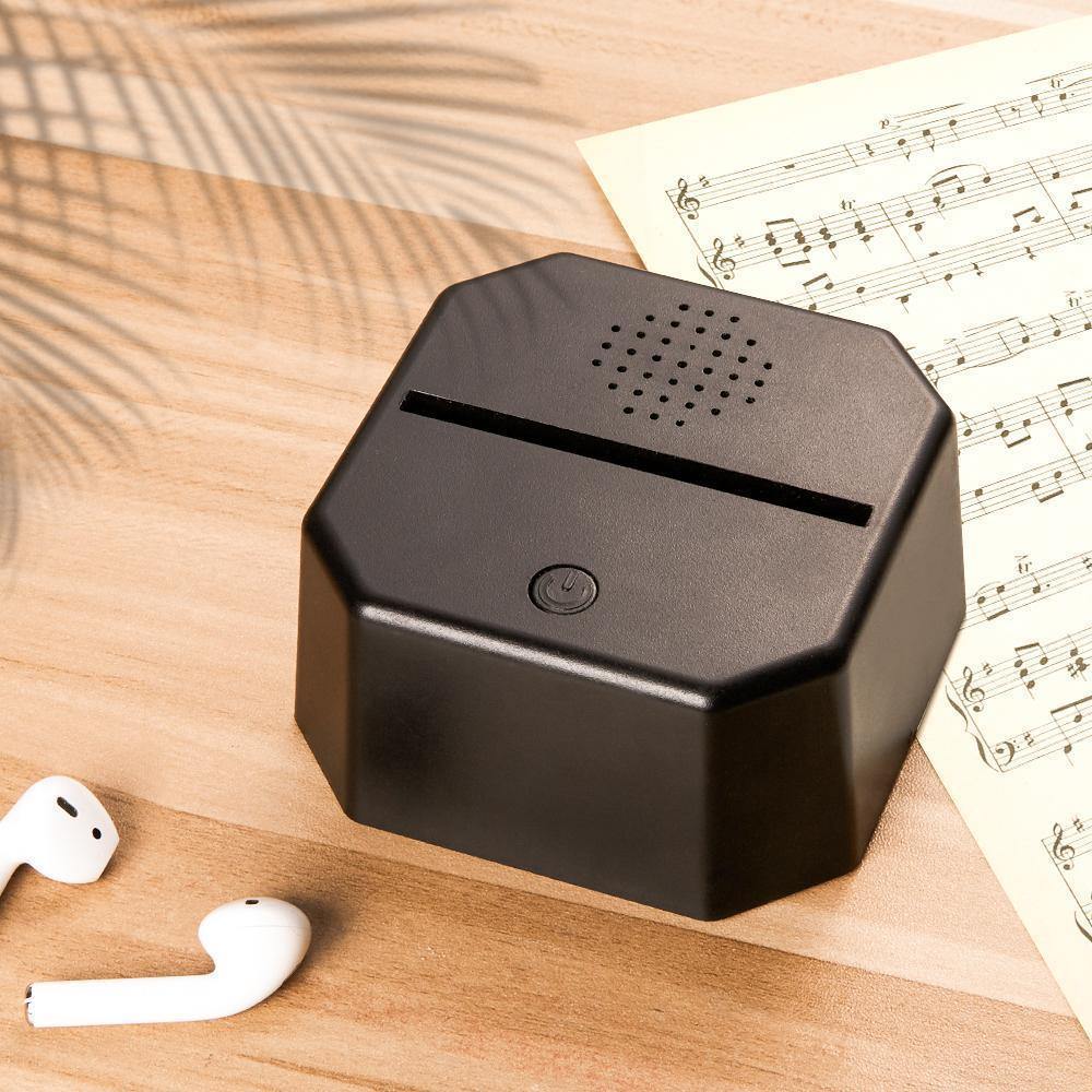 Personnalisé Photo Musique Chanson Lumineux Plaque & Support Bluetooth Haut-parleur Cadeau D'anniversaire