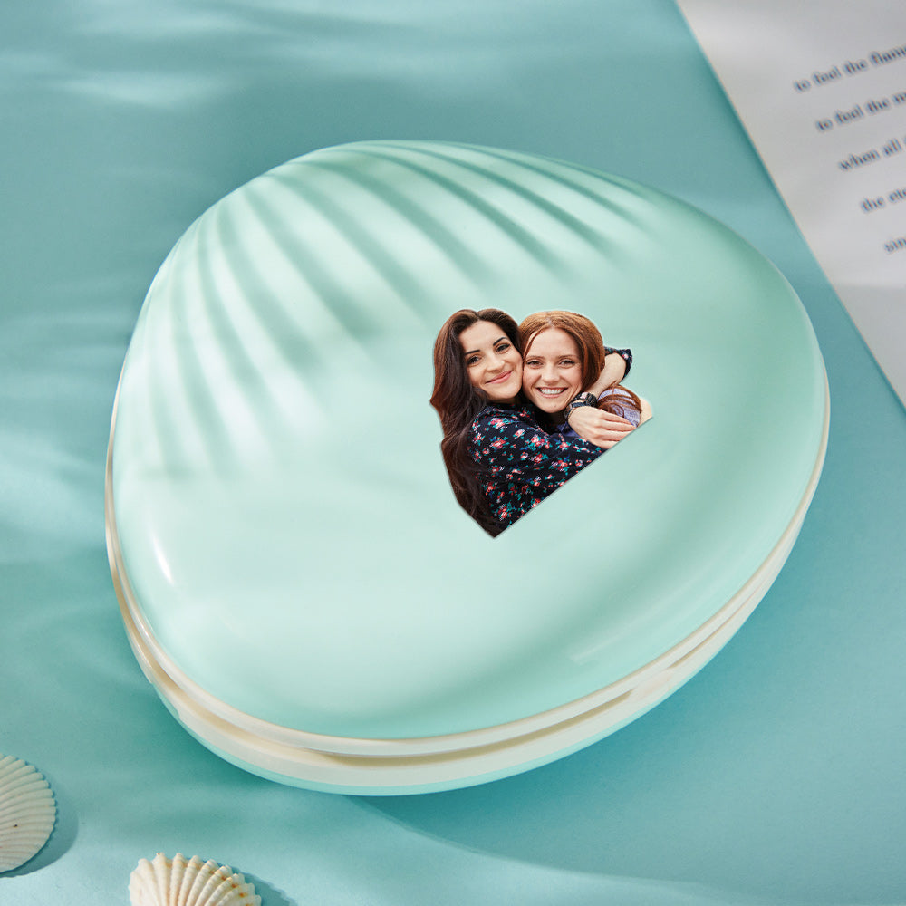 Cadeaux Personnalisés De Lampe De Projection D'arc-en-ciel De Coquille De Veilleuse De Photo - soufeelfr