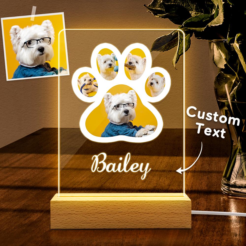 Lumières De Chien Imageables Personnalisées Portraits De Chien De Compagnie Personnalisés Le Meilleur Cadeau Pour Les Amoureux Des Animaux De Compagnie - soufeelfr