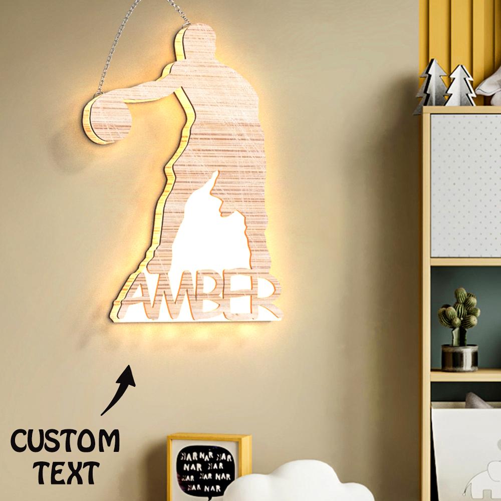 Lettre De Nom De Lettrage De Lampe Veilleuse Gravée Sur Mesure, Cadeau Personnalisé Pour Les Amis