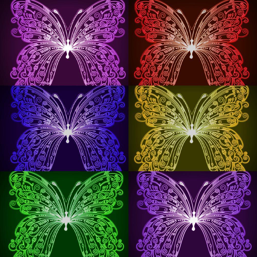 Lampe Papillon 3d Personnalisée Cadeaux De Noël Avec Nom Personnalisé Veilleuse Décor De Chambre D'enfant Lumière Led Pour Enfants - soufeelfr