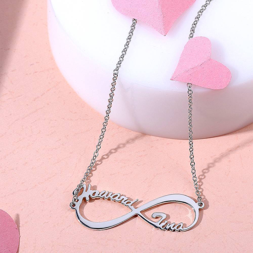 Collier Prenom Collier Nom Infini En Argent