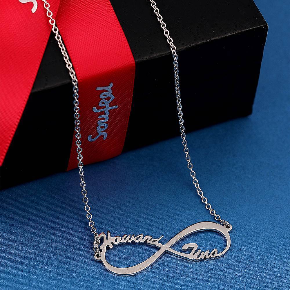 Collier Prenom Collier Nom Infini En Argent