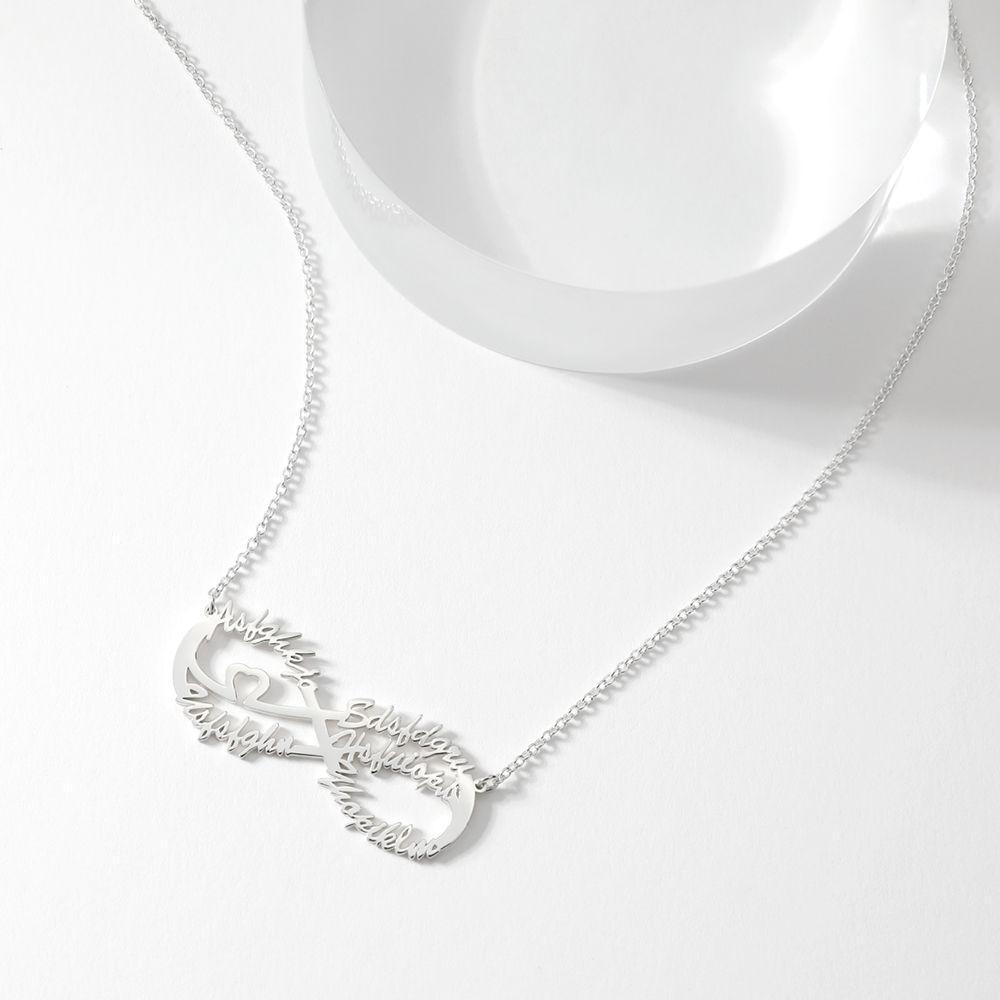 Collier Prenom Collier Infini Cinq Noms - Argent