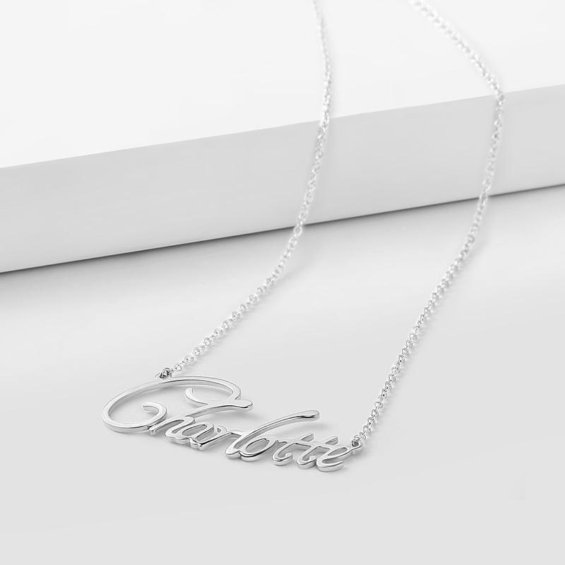 Collier Prenom Collier Prénom Personnalisé En Argent