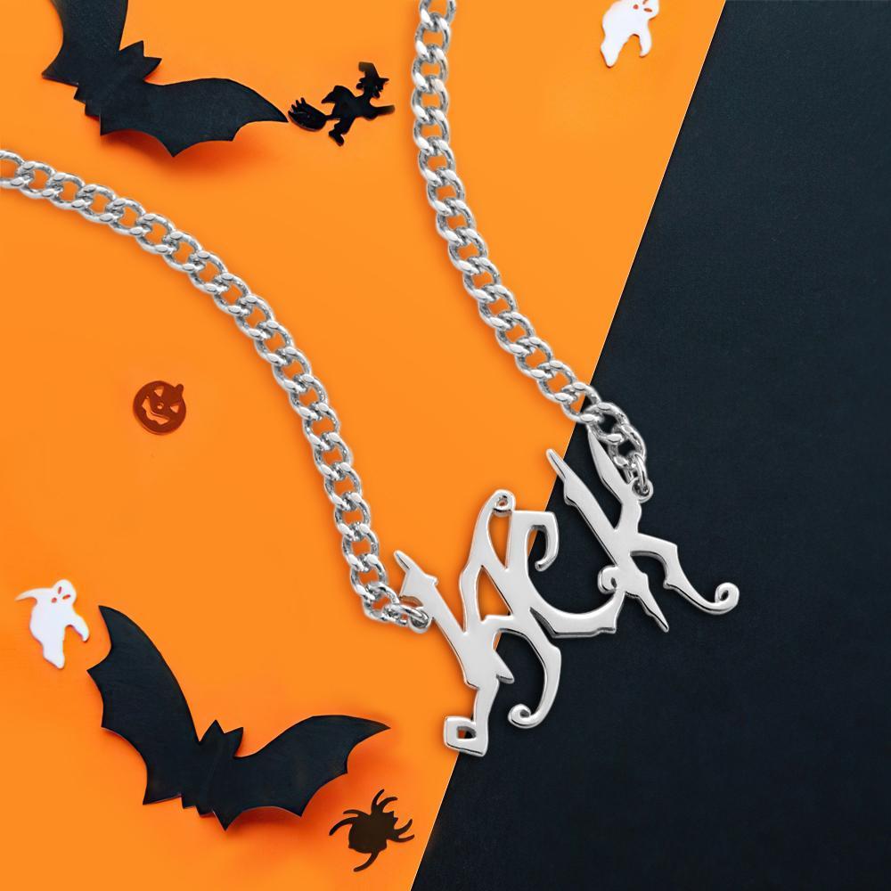 Collier Prenom Collier Personnalisé Nom Collier Cadeaux Design Spécial Argent