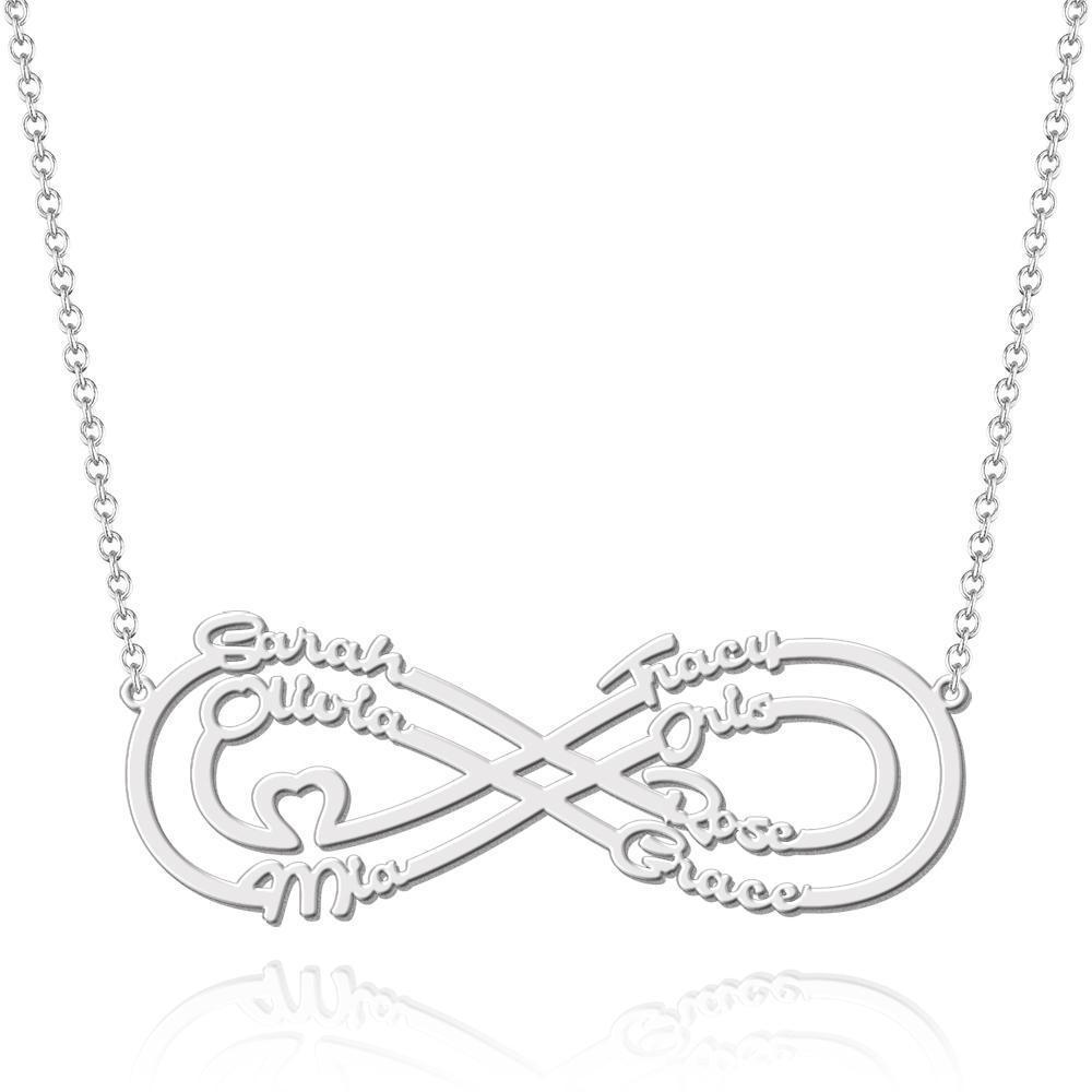 Collier Prenom Collier Prénom Coeur Initial, Cadeau De Trois Noms Pour Ami Plaqué Or Rose - Or Rose