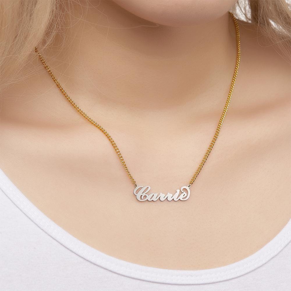 Collier Prenom Collier Prénom Style "Carrie" Soufeel Cha?ne Plaquée Or 14k Argent