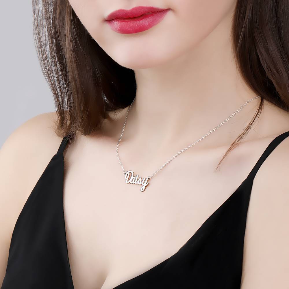 Collier Prenom Collier Prénom Personnalisé En Argent