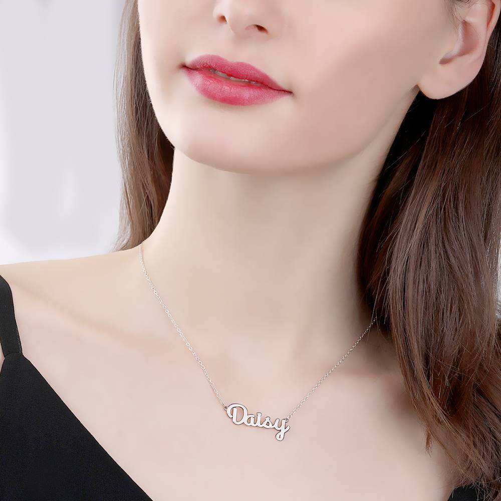 Collier Prenom Collier Prénom Personnalisé En Argent