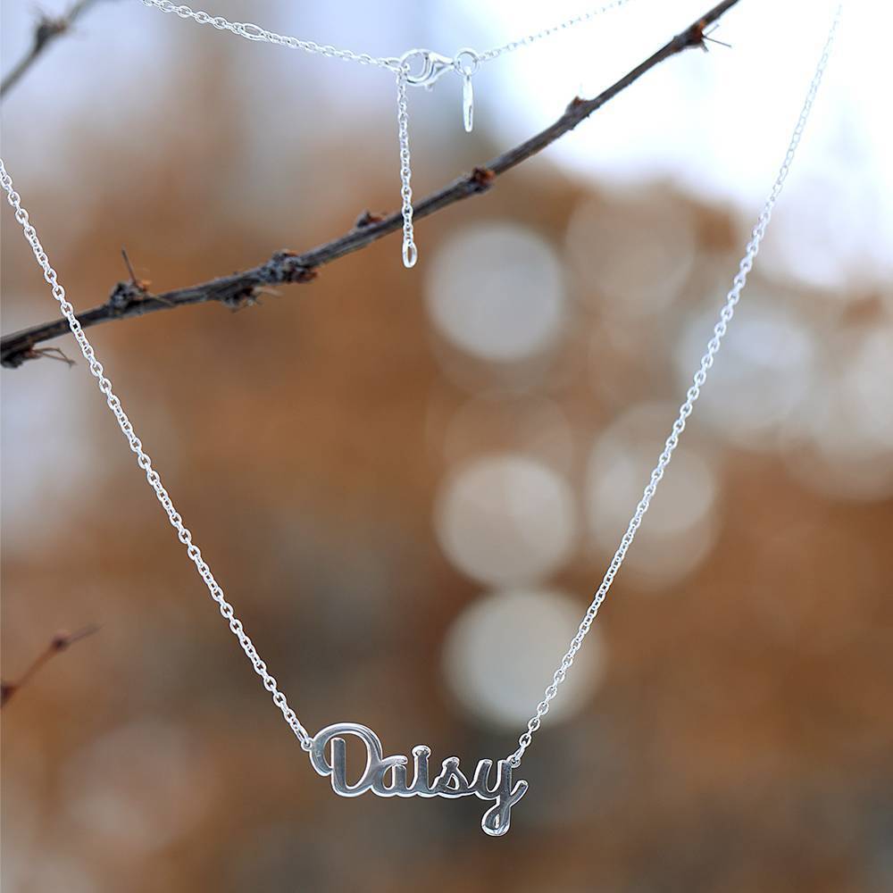 Collier Prenom Collier Prénom Personnalisé En Argent