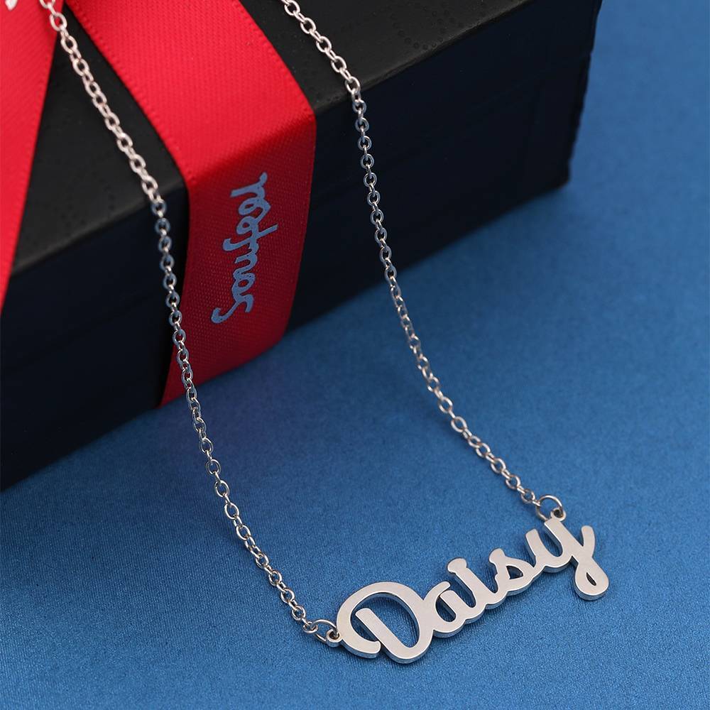Collier Prenom Collier Prénom Personnalisé En Argent
