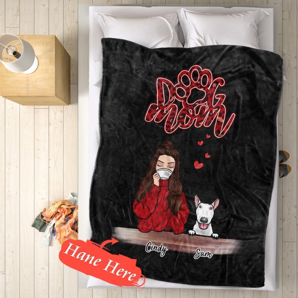 Personalized Gift for Her Custom Fleece Blanket Choose Number Of Pets Blanket