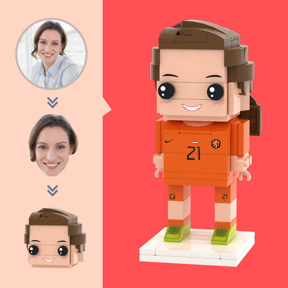 Figure Di Atleti Di Calcio Testa Personalizzata Piccolo Giocattolo A Blocchi Di Particelle Regali Di Arte Del Mattone Personalizzabili - soufeelit