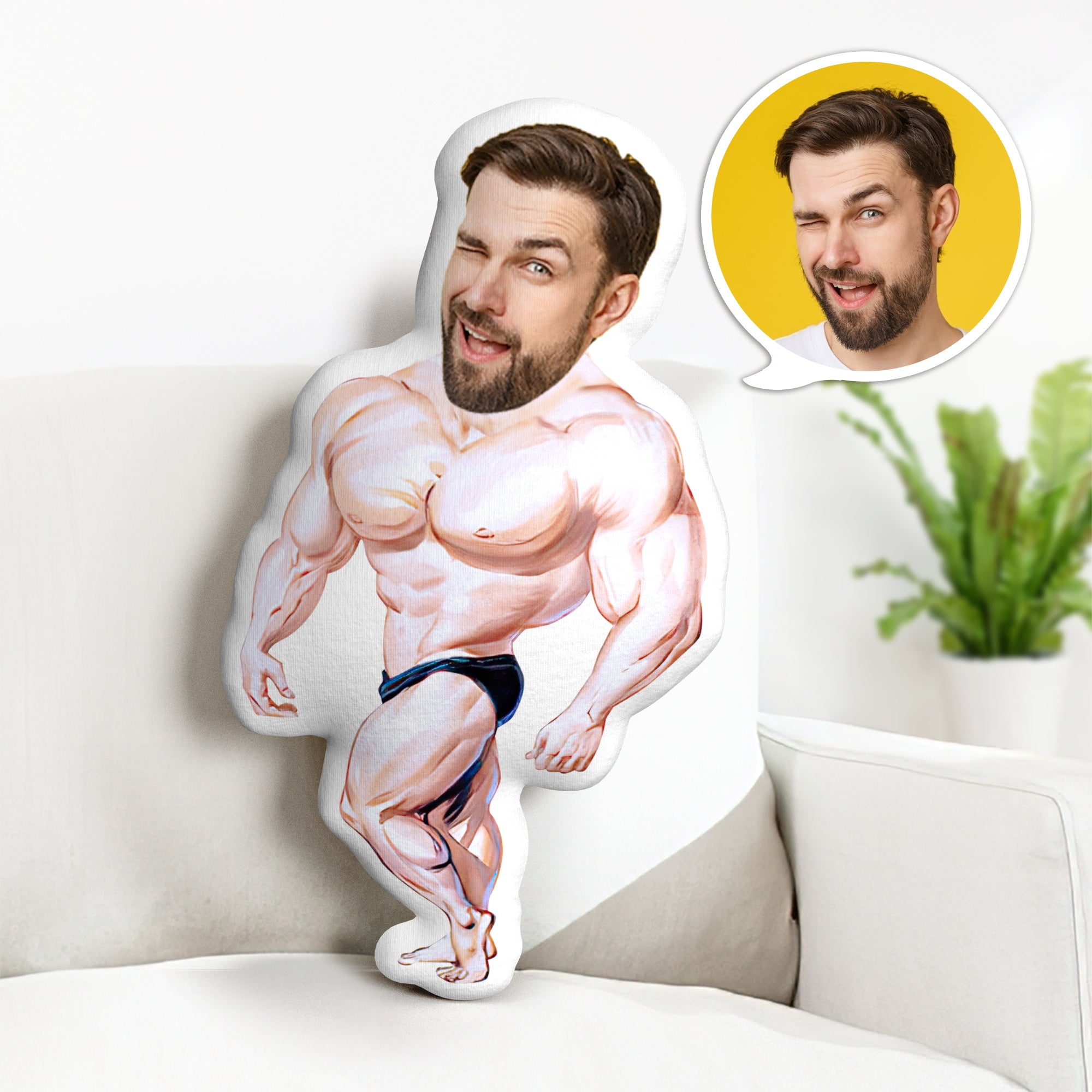 Regalo Del Cuscino Del Papà Del Padre Cuscino Personalizzato Cuscino Per Il Viso Del Corpo Cuscino Personalizzato Per L'uomo Muscolare Regalo Per Papà - soufeelit