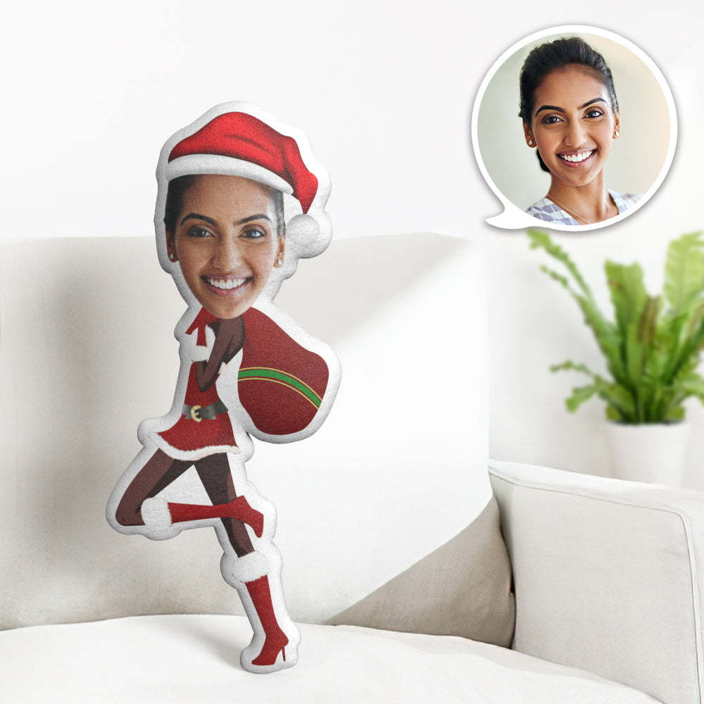 Regalo Di Natale Personalizzato My Face Pillow Divertente Minime Throw Pillow Personalizzato Christmas Girl Throw Pillow - soufeelit