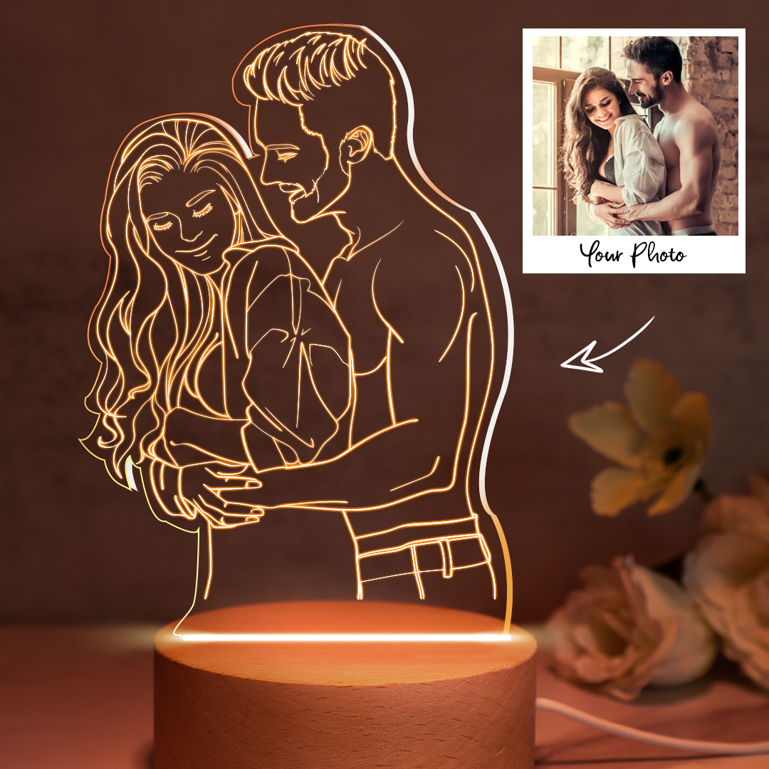 Regali Di Anniversario Lampada Fotografica 3d Personalizzata Luce Notturna Personalizzata - soufeelit