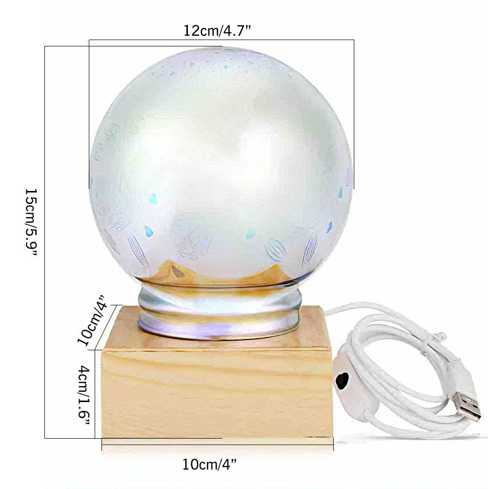 3d Firework Night Light Proiettore Lampada Magic Crystal Glass Ball Light - soufeelit