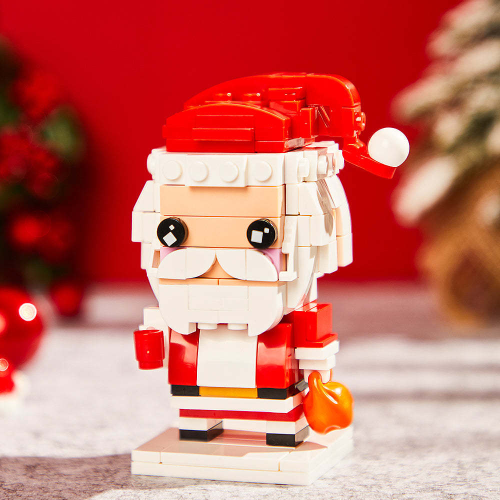 Mrs.Claus Small Particle Brick Block Heads Puzzle Building Block Toy Regali di Natale - soufeelit