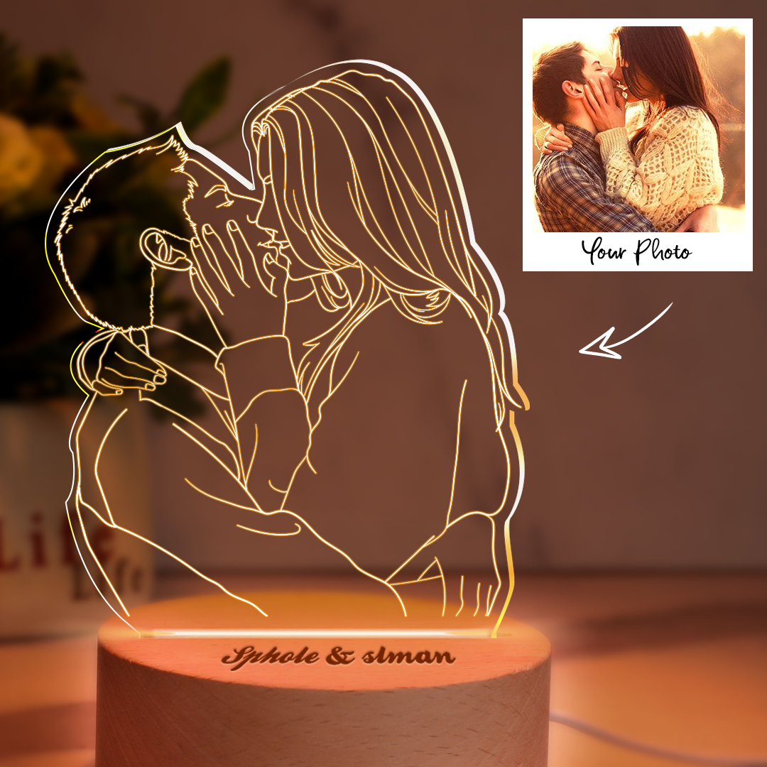 Regali Di Anniversario Lampada Fotografica 3d Personalizzata Luce Notturna Personalizzata - soufeelit