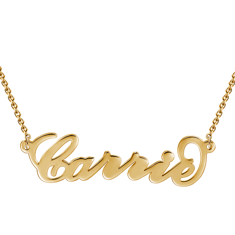Collana Con Nome Personalizzato In Offerta Speciale Placcata In Oro 14k